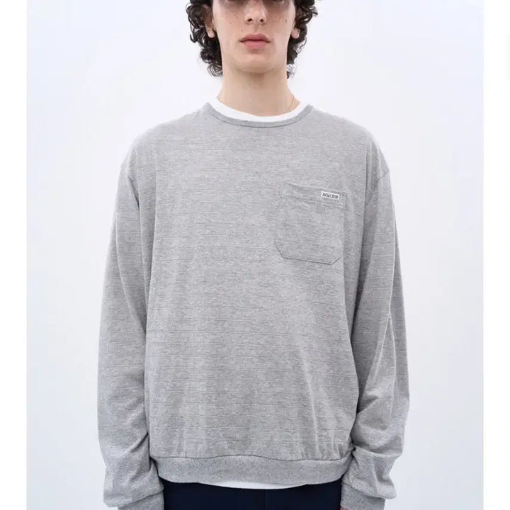 [BUNJANG] After Pray Eden Stripe Long Sleeve T-shirt Grey / 애프터프레이 에덴 스트라이프 롱 슬리브 티셔츠 그레이