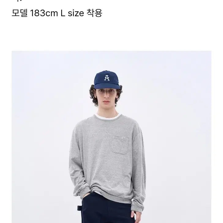 [BUNJANG] After Pray Eden Stripe Long Sleeve T-shirt Grey / 애프터프레이 에덴 스트라이프 롱 슬리브 티셔츠 그레이