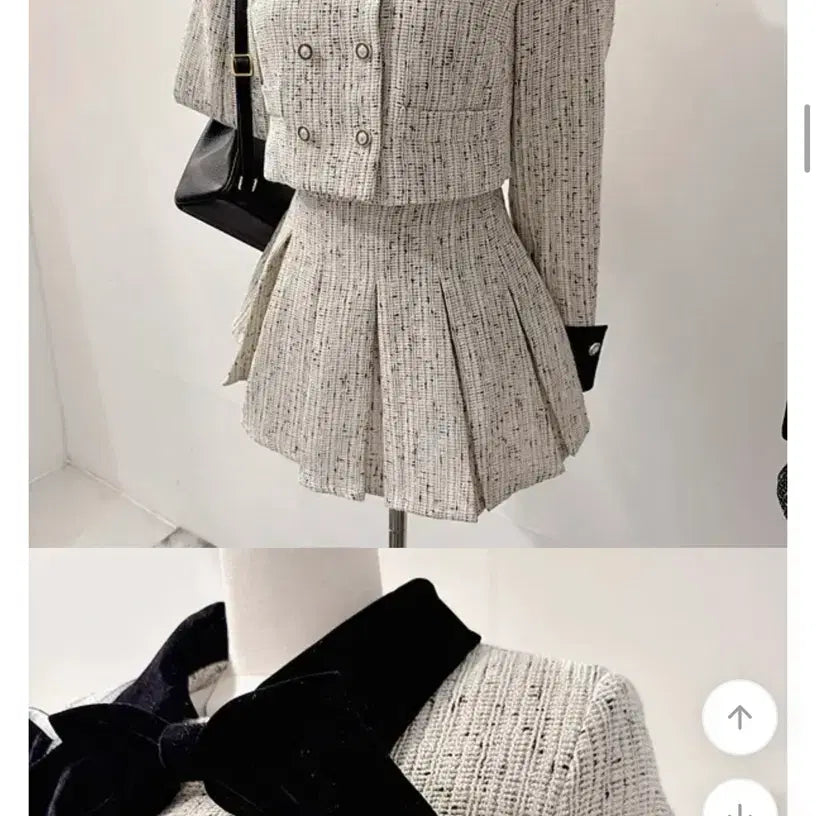 [BUNJANG] Tweed Jacket &amp; Skirt Set-up / 트위드 자켓 스커트 셋업 하객룩