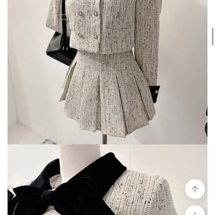 [BUNJANG] Tweed Jacket &amp; Skirt Set-up / 트위드 자켓 스커트 셋업 하객룩