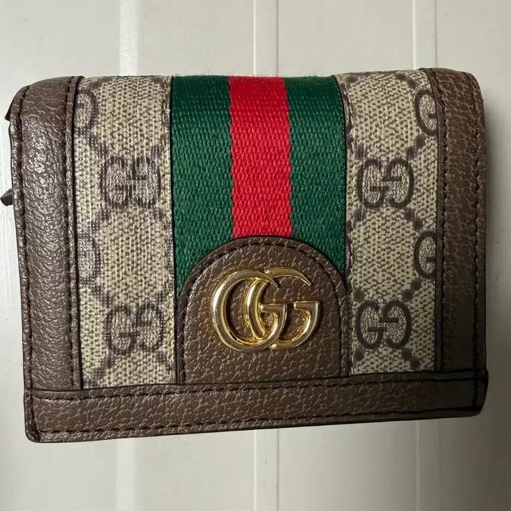 [BUNJANG] Gucci Ophidia Canvas Leather Wallet / 구찌오피디아 캔버스가죽 지갑