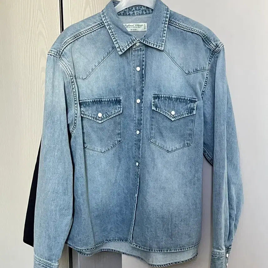 [BUNJANG] Urbanic30 Western Shirt Light Blue / Urbanic30 웨스턴 셔츠 라이트블루