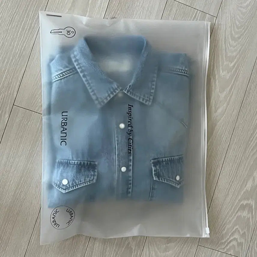 [BUNJANG] Urbanic30 Western Shirt Light Blue / Urbanic30 웨스턴 셔츠 라이트블루