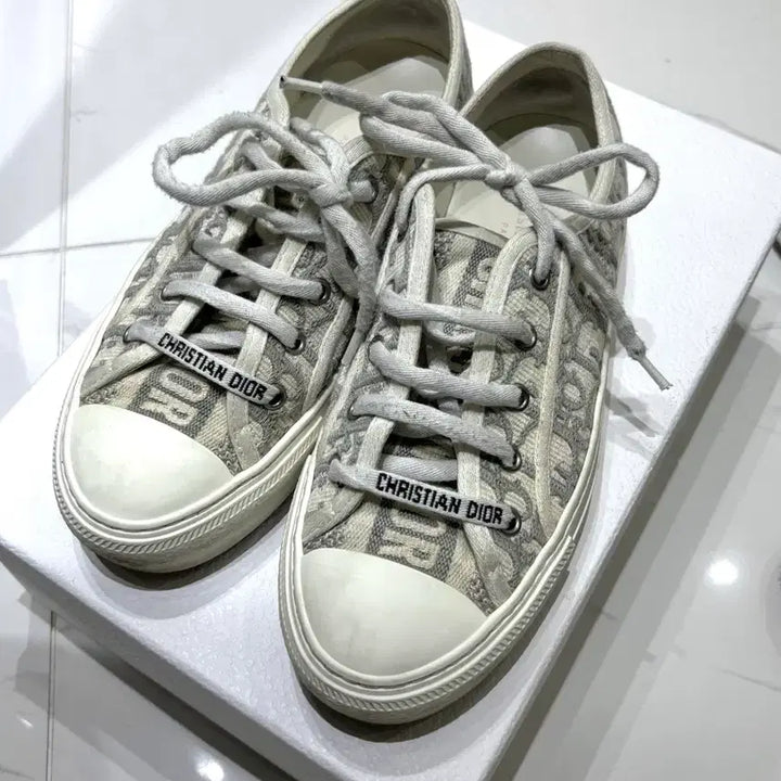 [BUNJANG] Dior B23 Oblique Sneakers / 디올 오블리크 스니커즈 37.5