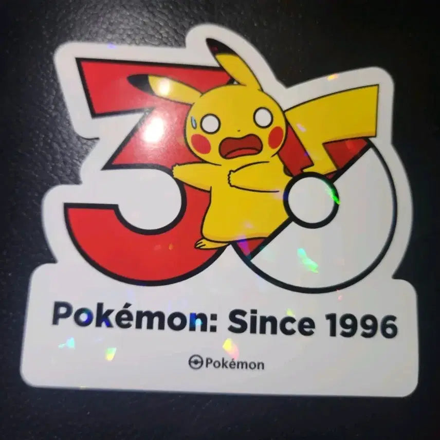 [BUNJANG] Pokemon 30th Anniversary Logo Sticker Set (Surprised Pikachu) / 포켓몬 30주년 로고 스티커 1165종 (놀란 피카츄)