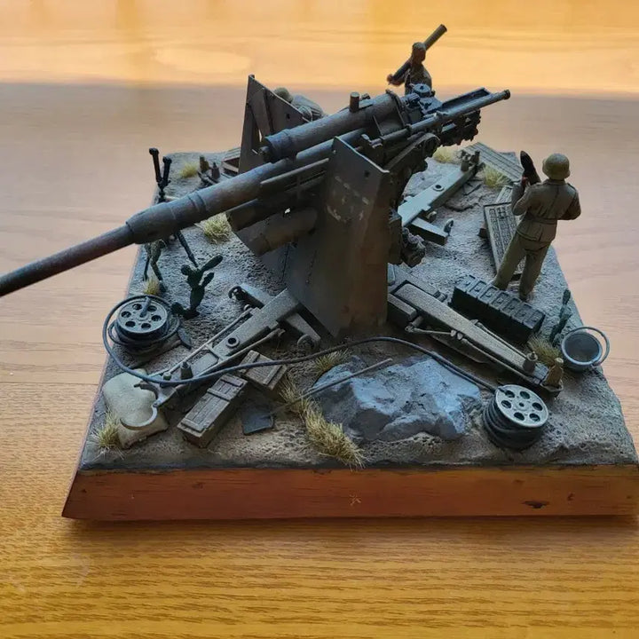 [BUNJANG] 1/35 Scale German 88mm Gun Diorama Set with Soldier Figures / 디오라마세트1/35 독일88mm포