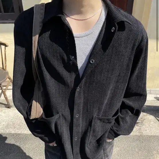 [BUNJANG] Moma Design Crochet Cardigan Black / [50]모마디자인 크로셰 가디건 블랙