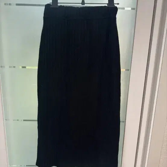 [BUNJANG] Black Knit Long Skirt / 블랙 니트 롱 스커트