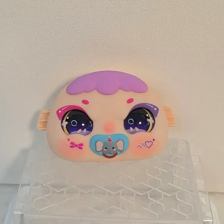 [BUNJANG] Jiimo Authentic "Blue Pacifier Face" (Baby Three) Dummy / 지이모 정품 100 파랑 쪽쪽이 얼굴 (베이비쓰리)
