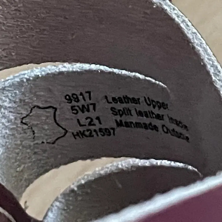 [BUNJANG] Saltwater Buckle Slides Burgundy (230-235) / 솔트워터 슬리퍼(230-235)