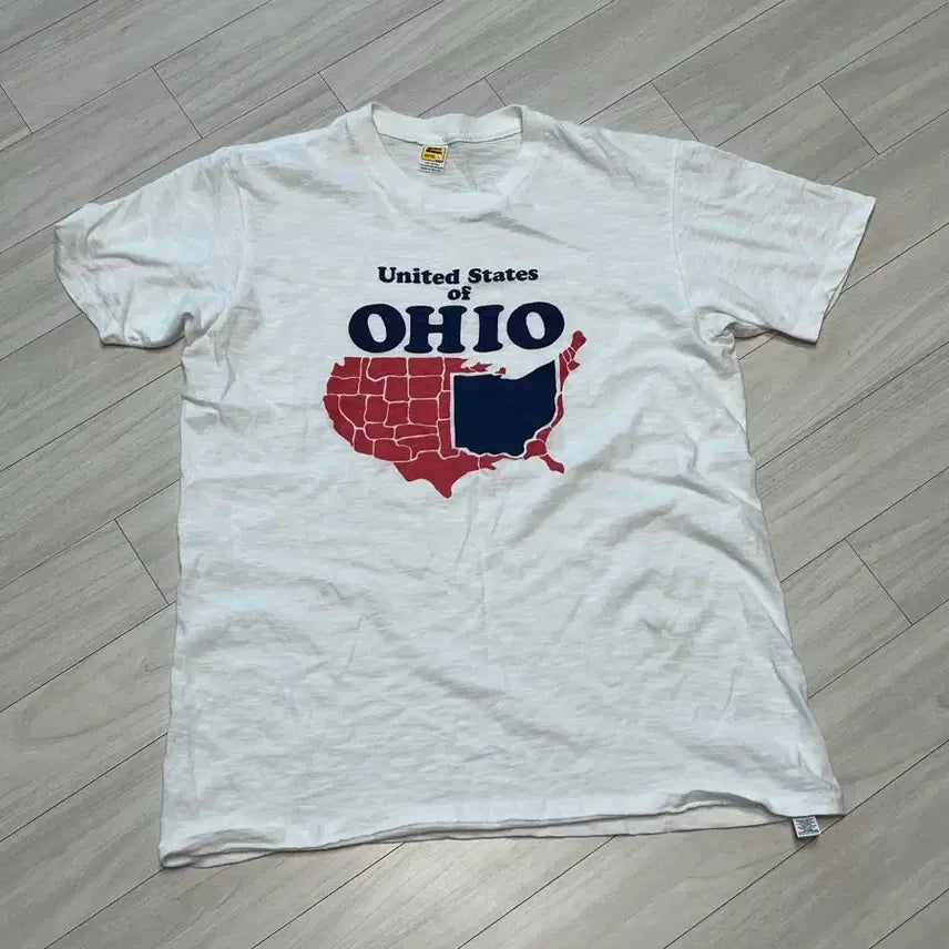 [BUNJANG] Belstaff Ohio Printing Short Sleeve T-Shirt (L) / 벨바쉰 현행 반팔 티셔츠(L 사이즈)