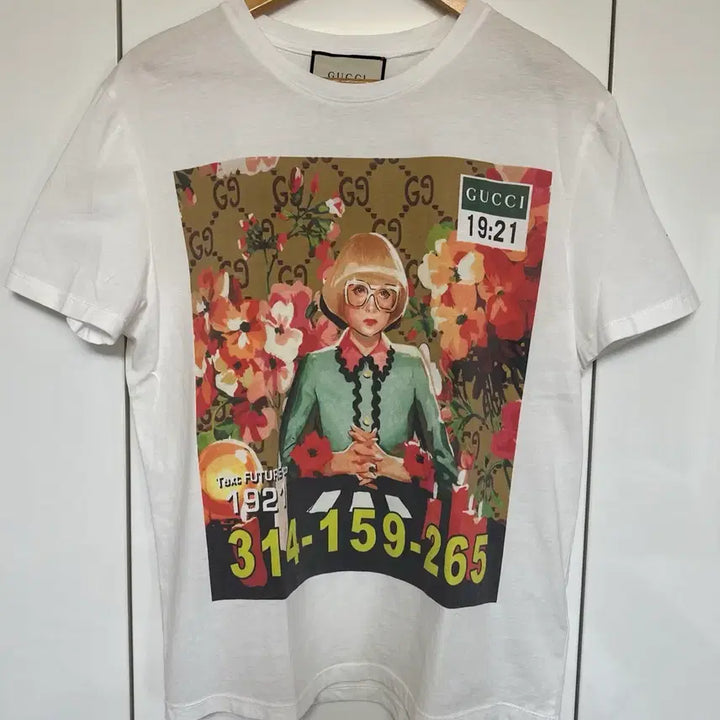 [BUNJANG] Gucci Flower Printing Short Sleeve T-Shirt White / 구찌 플라워 프린팅 반팔 티셔츠 화이트 정품