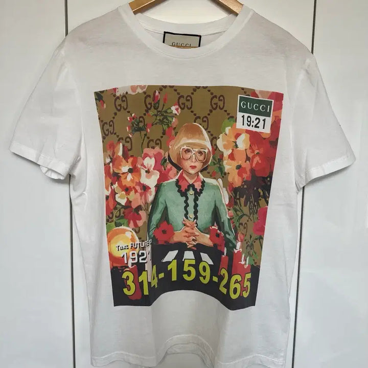 [BUNJANG] Gucci Flower Printing Short Sleeve T-Shirt White / 구찌 플라워 프린팅 반팔 티셔츠 화이트 정품