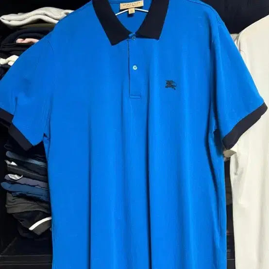 [BUNJANG] Burberry Blue Polo T-Shirt / 버버리 블루 폴로티셔츠
