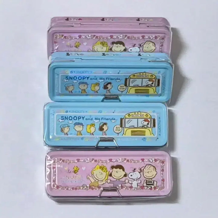 [BUNJANG] Classic Snoopy 3-Tier Metal Pencil Case / 고전 스누피 3단락 필통