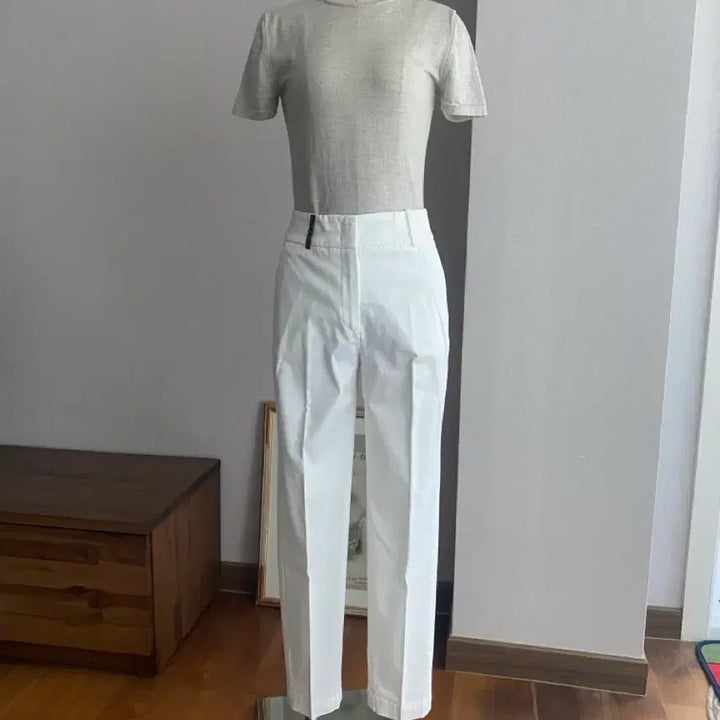 [BUNJANG] PESERICO Cotton White Slacks / PESERICO 페세리코 코튼 화이트 슬랙스(40,미착용)