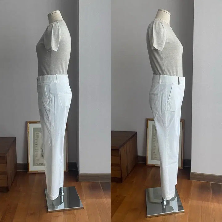 [BUNJANG] PESERICO Cotton White Slacks / PESERICO 페세리코 코튼 화이트 슬랙스(40,미착용)