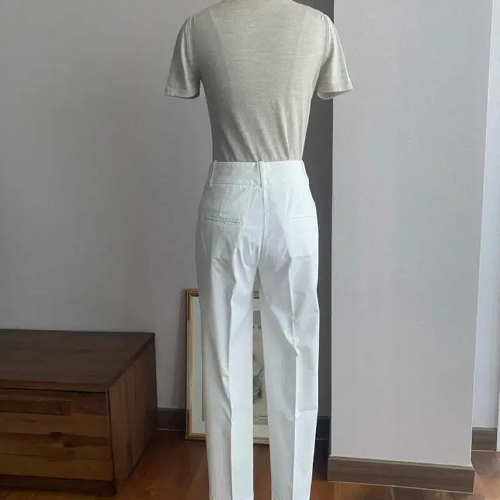 [BUNJANG] PESERICO Cotton White Slacks / PESERICO 페세리코 코튼 화이트 슬랙스(40,미착용)