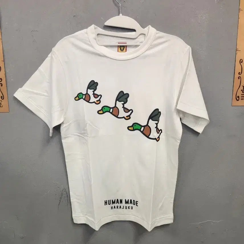 [BUNJANG] Human Made Duck Print Short Sleeve T-Shirt / (새상품)휴먼메이드 오리 프린팅 반팔 티셔츠