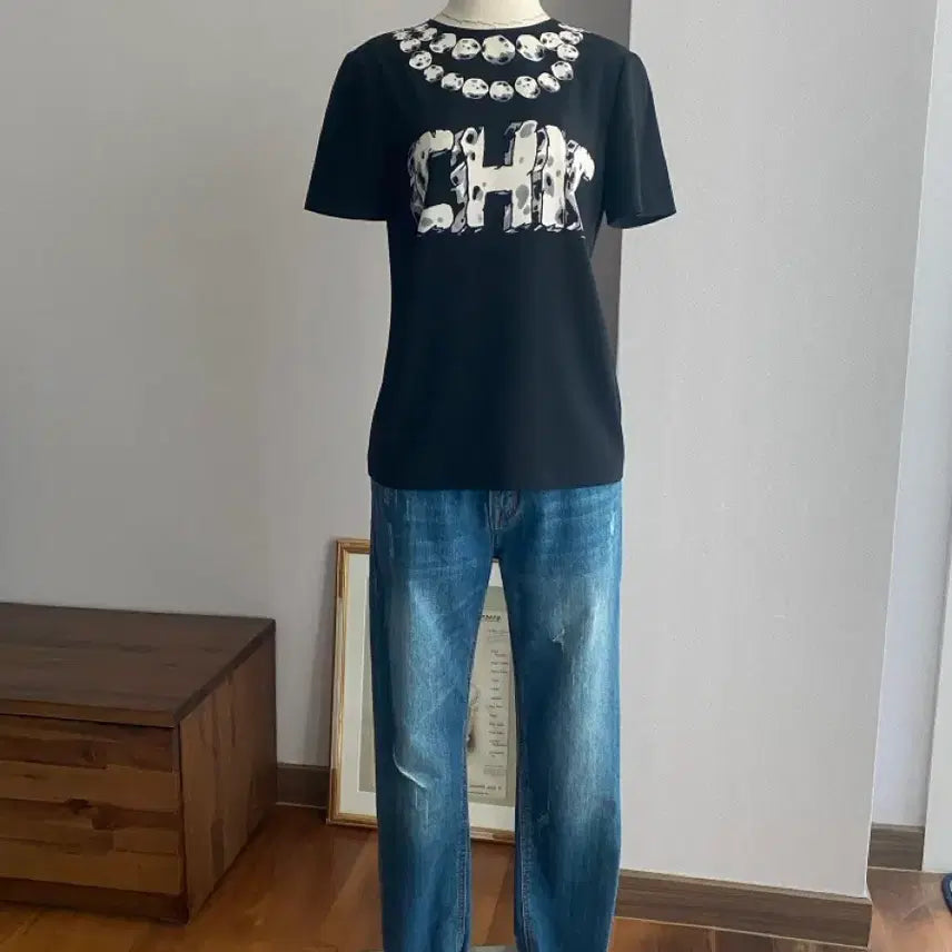 [BUNJANG] Moschino Short Sleeve Blouse / MOSCHINO 모스키노 반팔 블라우스(38)