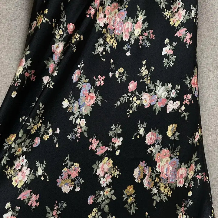 [BUNJANG] Edit K Flower Long Skirt / 에디트케이 플라워 롱스커트 (새상품)
