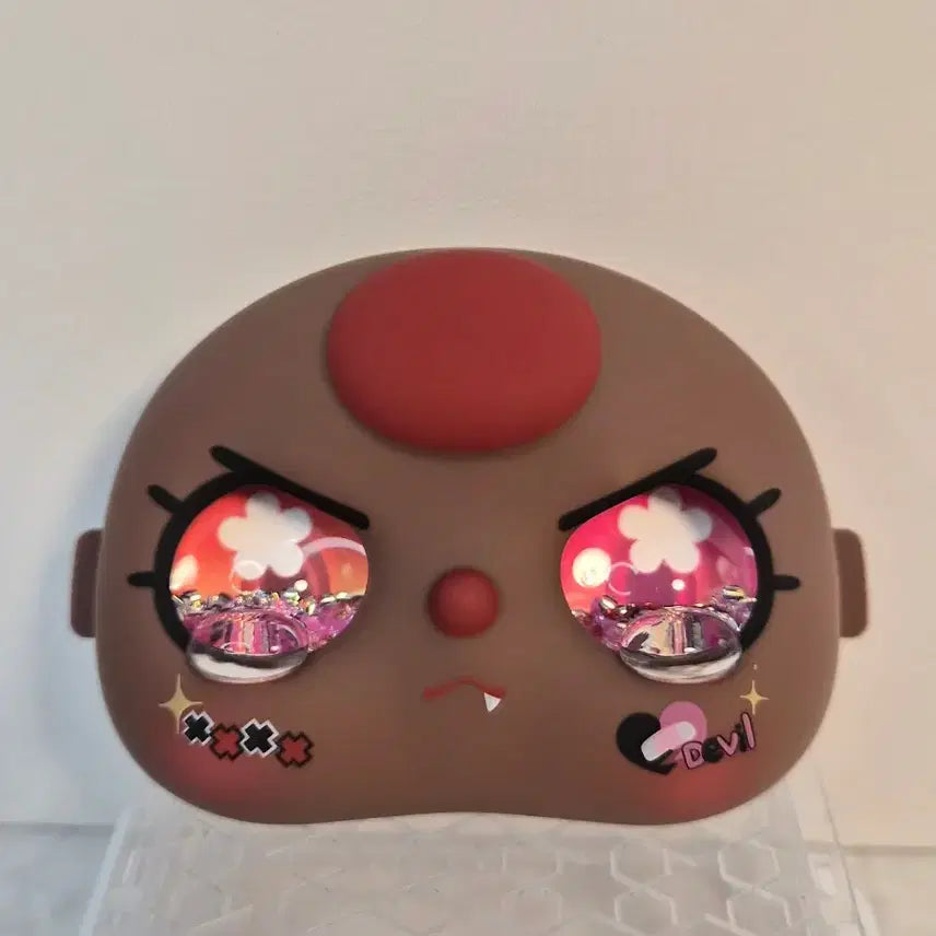 [BUNJANG] Baby3 Custom Tanning Face - 400 Size - Red Forehead, Pointed Lips, Odd Water Eyes / 베이비쓰리 커스텀 400 태닝, 빨간이마, 뾰족입, 오드 물눈 얼굴