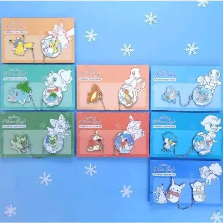 [BUNJANG] Pokemon Chain Badge 8 Types Bundle Set / 포켓몬 체인 뱃지 8종 일괄판매