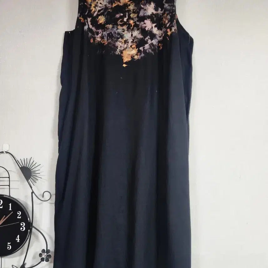 [BUNJANG] Natural Dyed Black Linen Dress Size 77 / 새것)블랙 린넨 염색원피스 77