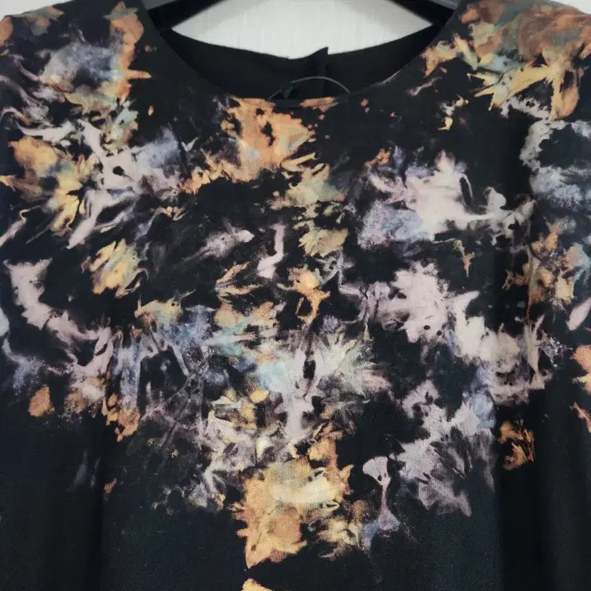 [BUNJANG] Natural Dyed Black Linen Dress Size 77 / 새것)블랙 린넨 염색원피스 77