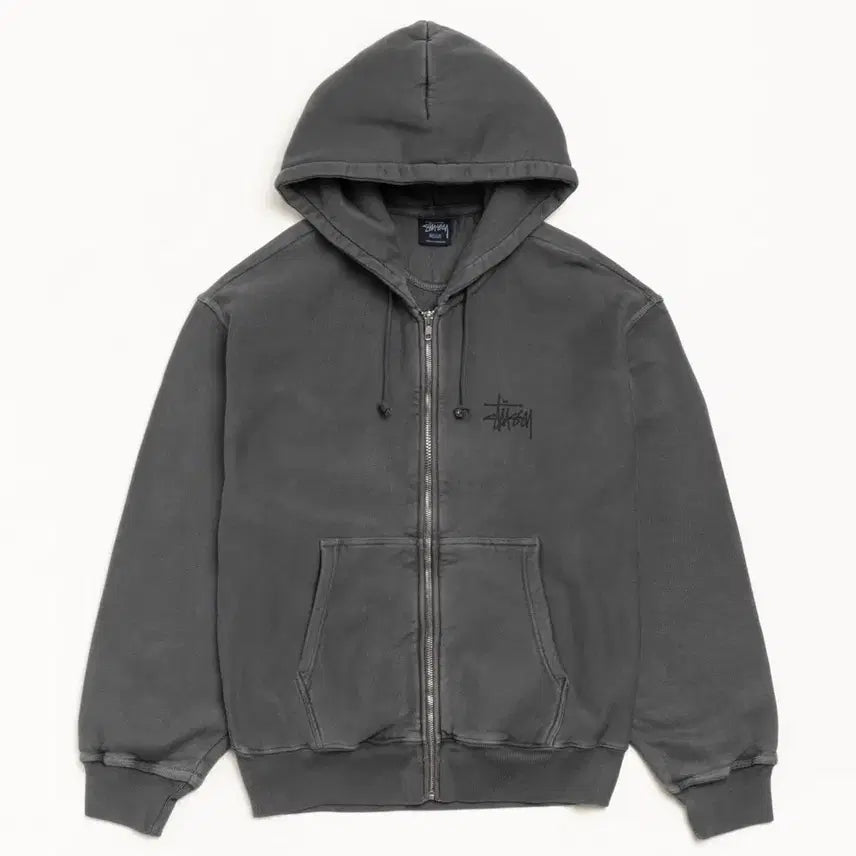 [SOLD OUT] 스투시 후드집업 차콜 피그먼트