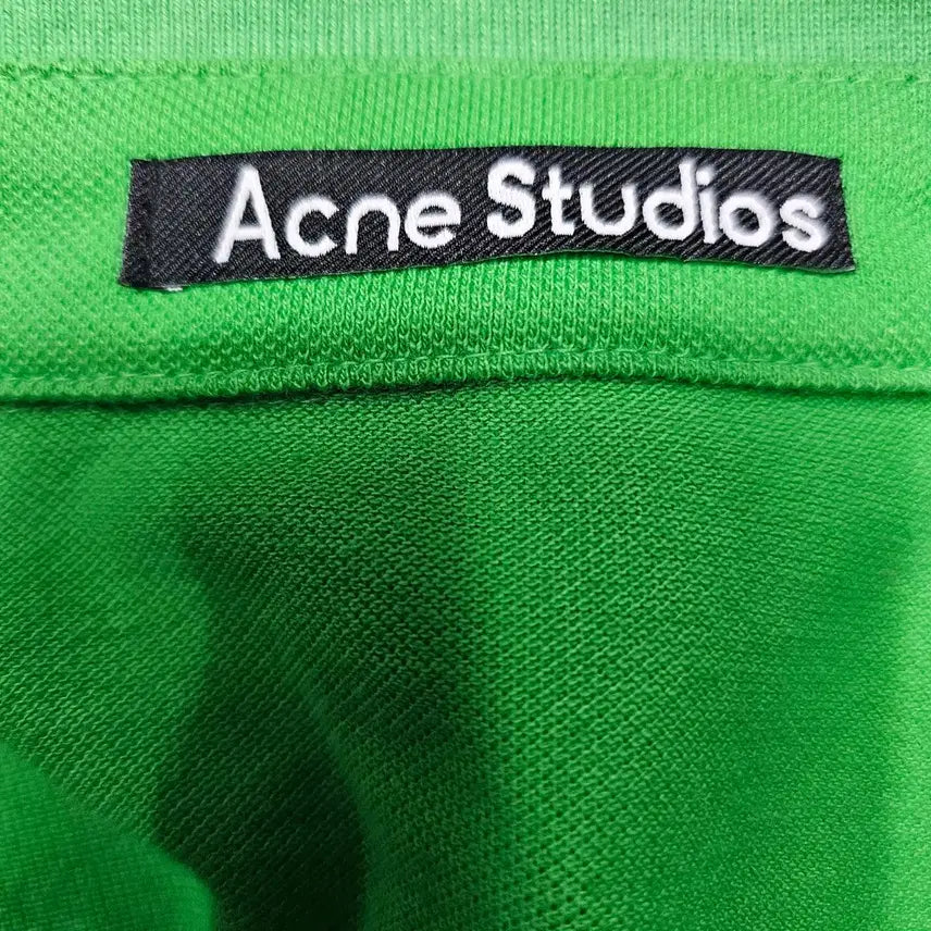 [BUNJANG] Acne Studios x Lydia Blakey Bubble Logo Pocket Polo Shirt Green / 아크네 스튜디오 x 리디아 블레이클리 버블 로고 포켓 폴로