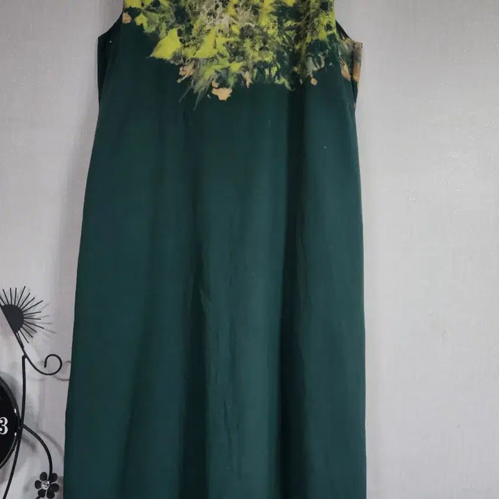 [BUNJANG] Natural Dyed Linen Dress Size 88 / 새것)그린린넨 염색원피스 88