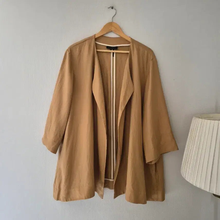 [BUNJANG] Donacaran Linen Jacket &amp; Wide Pants Set / [도나카란] 린넨 자켓 &amp;와이드 팬츠 세트