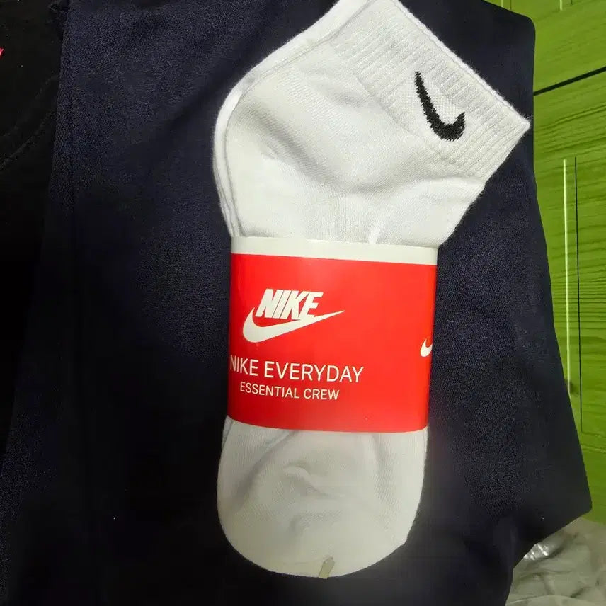 [BUNJANG] Nike White Short Sports Socks (Set of 5) / 나이키 흰색 스포츠 양말 단목