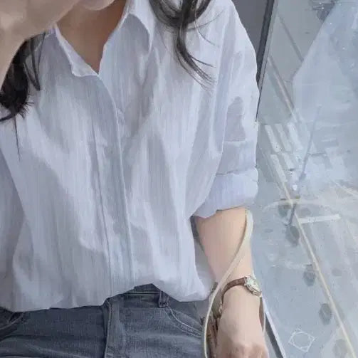 [BUNJANG] Slowand Stripe Shirt / 슬로우앤드 제작 스트라이프 셔츠