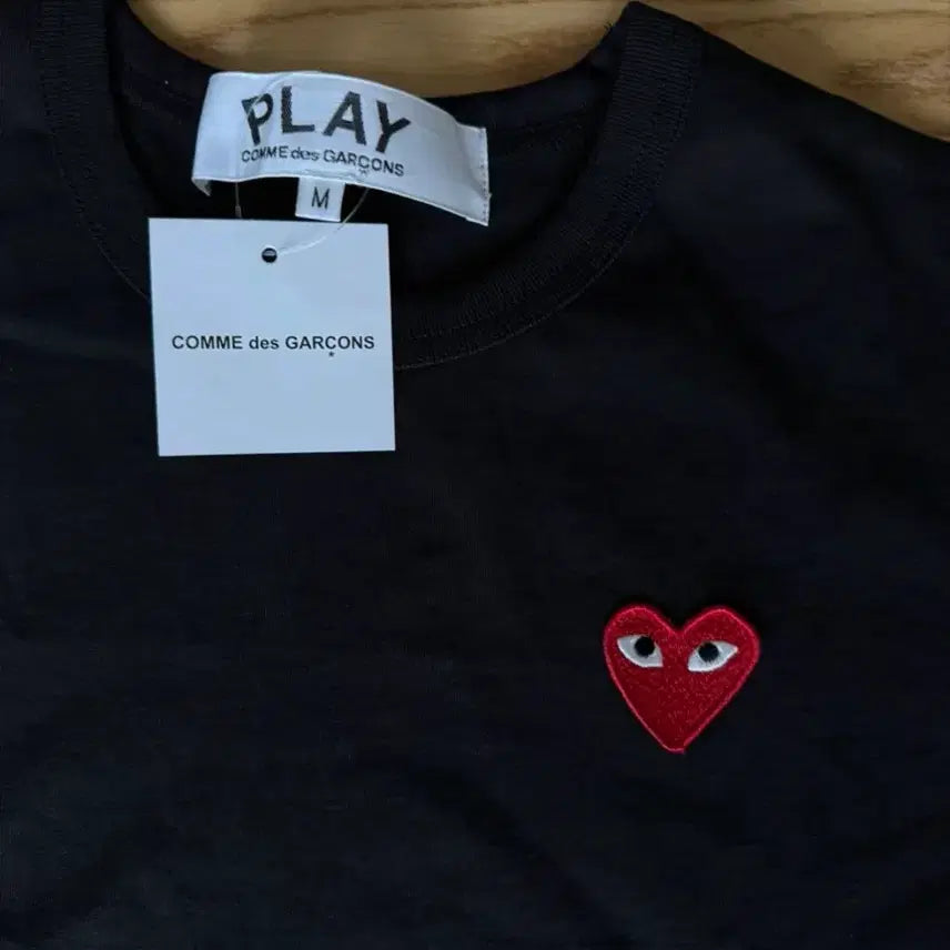 [BUNJANG] Comme des Garçons Short Sleeve T-Shirt Black Size M / 꼼데가르송 반팔