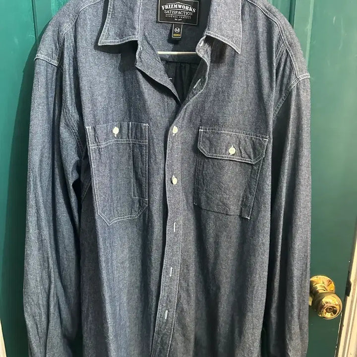 [BUNJANG] Prizm Works Chambray Work Shirt M / 프리즘웍스 샴브레이 워크 셔츠 M