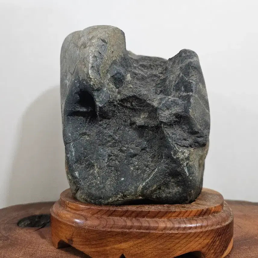 [BUNJANG] Stone Display Stand / 수석 검은돌 좌대 포함