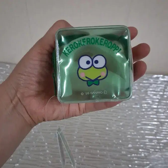 [BUNJANG] Sanrio Keroppi Transparent Coin Pouch / 산리오 케로피 투명 동전지갑 파우치
