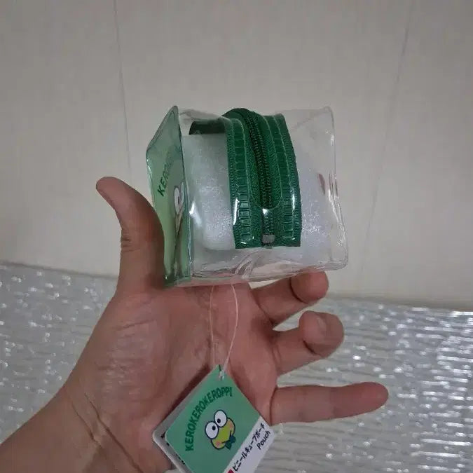 [BUNJANG] Sanrio Keroppi Transparent Coin Pouch / 산리오 케로피 투명 동전지갑 파우치