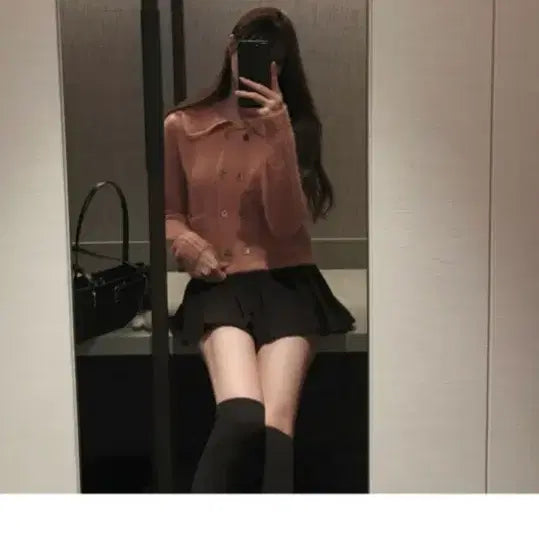 [BUNJANG] Labelle Blanc Sailor Two-Pocket Mohair Knit / 라벨르블랑 세일러 투포켓 모헤어 니트