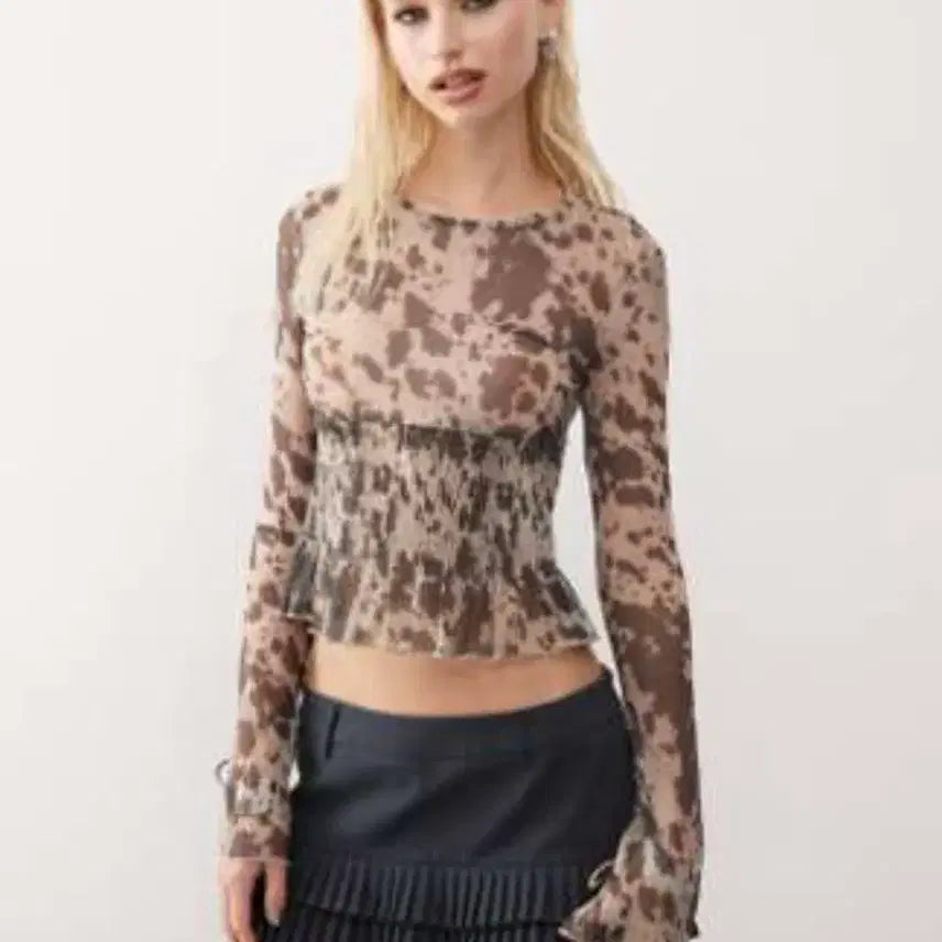 [BUNJANG] Monki Printed Top / Monki 프린트 탑