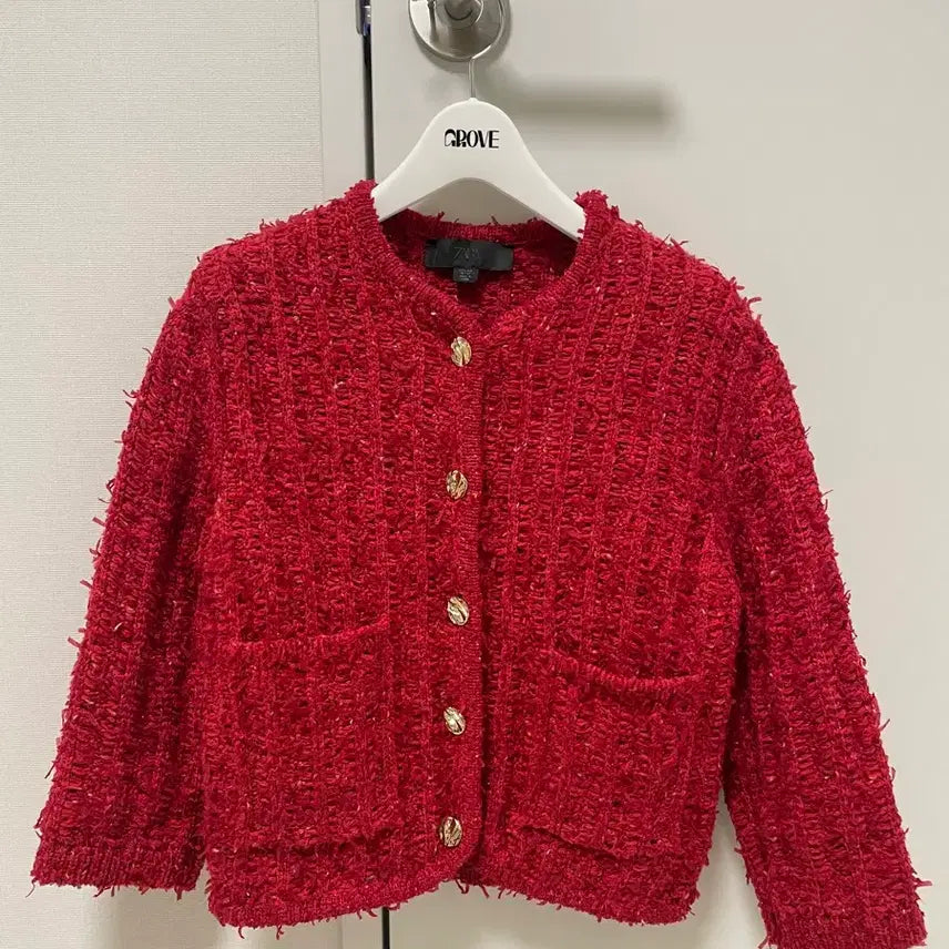 [BUNJANG] Zara Cropped Tweed Jacket - Size S / 자라 크롭 트위드 자켓 S