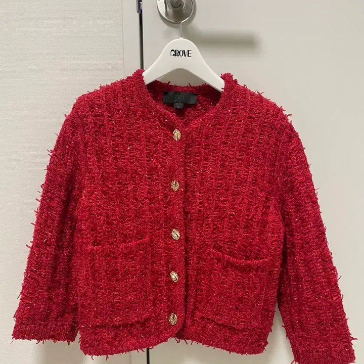 [BUNJANG] Zara Cropped Tweed Jacket - Size S / 자라 크롭 트위드 자켓 S