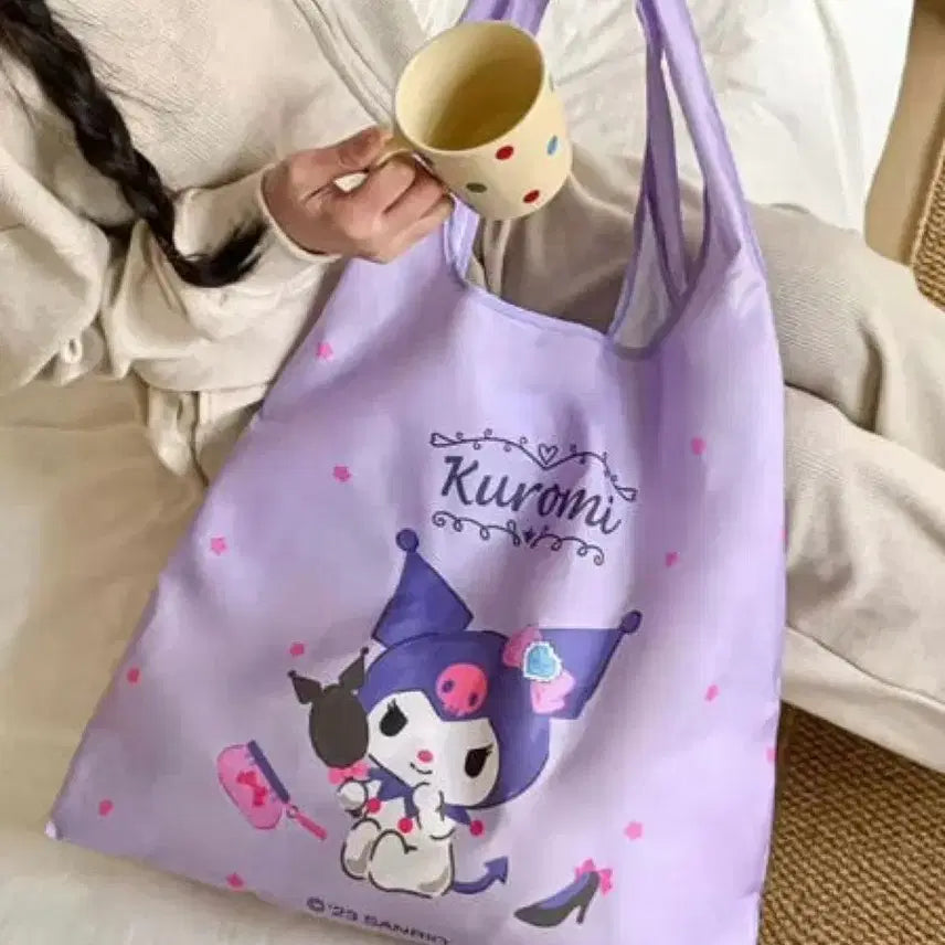 [BUNJANG] Sanrio Kuromi Shopping Basket / 산리오 쿠로미 장바구니