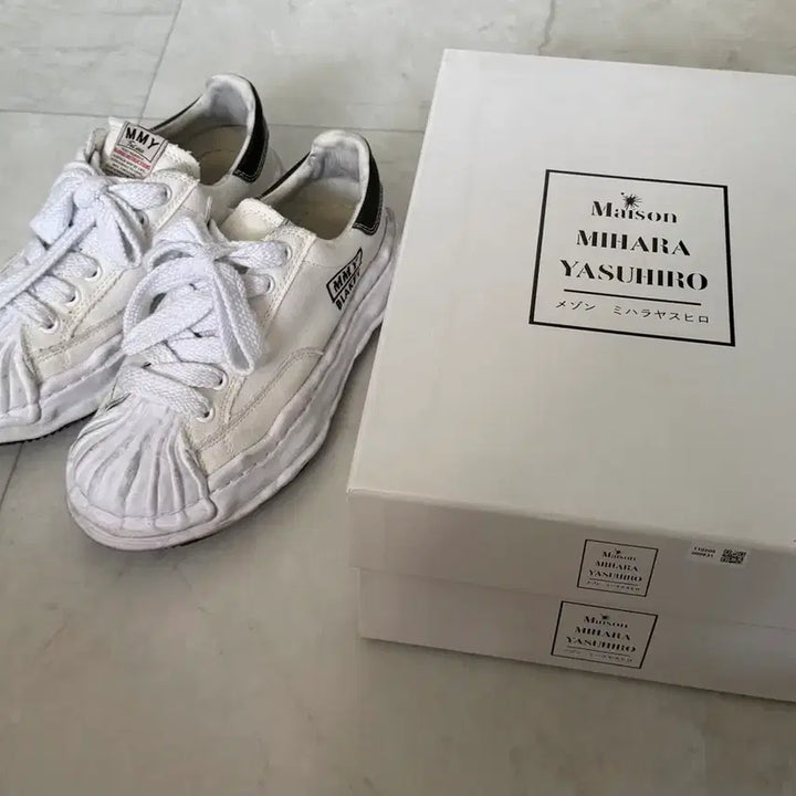 [BUNJANG] Maison MIHARA YASUHIRO Blakey Sneakers White / 메종 미하라 야스히로 블레이키 화이트