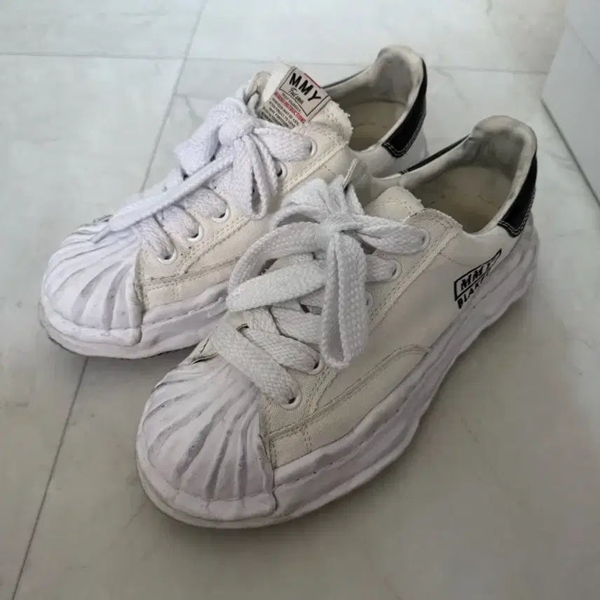 [BUNJANG] Maison MIHARA YASUHIRO Blakey Sneakers White / 메종 미하라 야스히로 블레이키 화이트