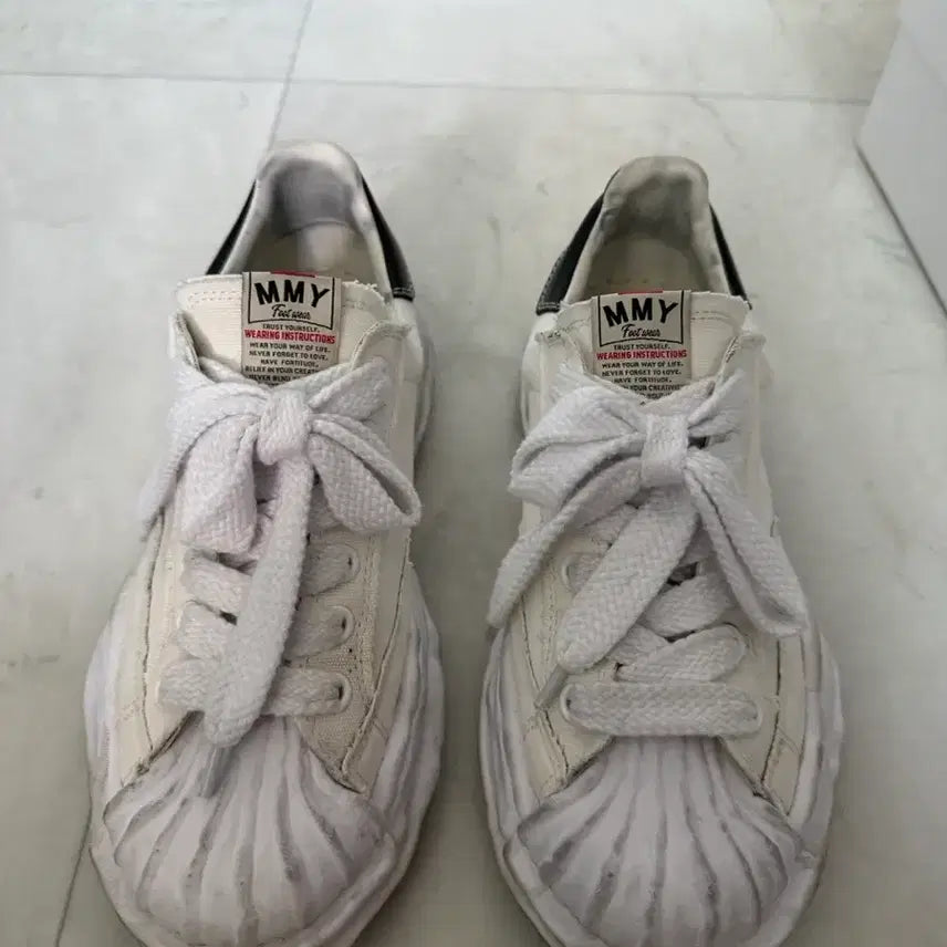 [BUNJANG] Maison MIHARA YASUHIRO Blakey Sneakers White / 메종 미하라 야스히로 블레이키 화이트