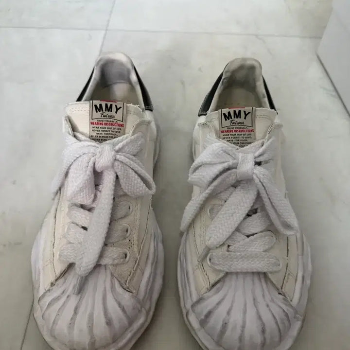 [BUNJANG] Maison MIHARA YASUHIRO Blakey Sneakers White / 메종 미하라 야스히로 블레이키 화이트