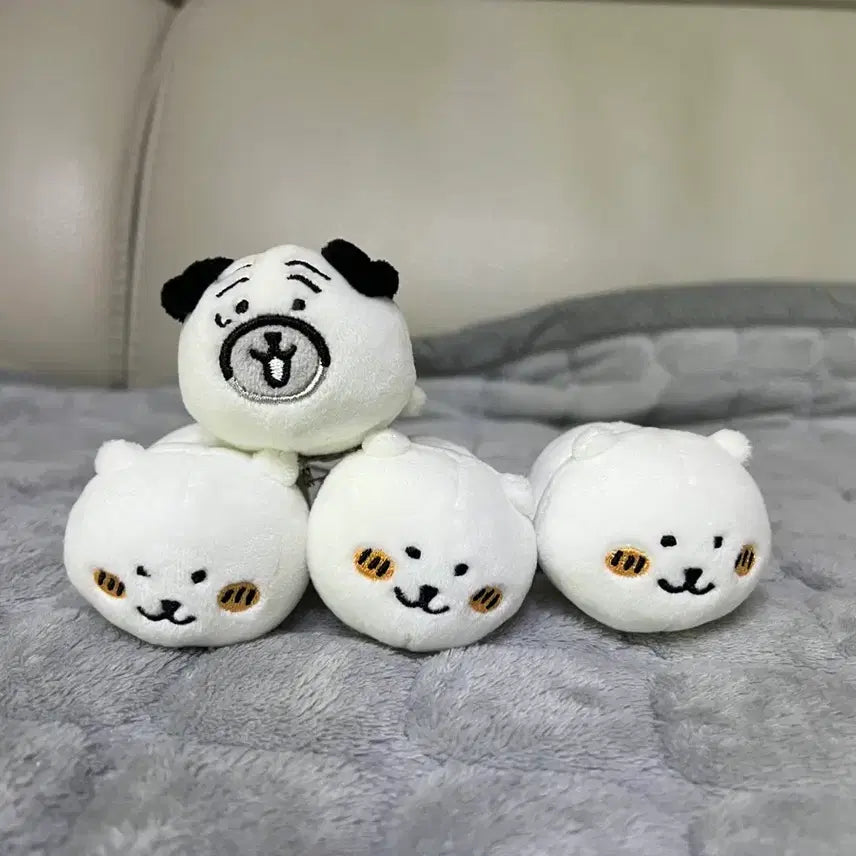 [BUNJANG] Nongdamgom Damgomi Brooch Badge Set (4 Pieces) / 농담곰 담곰이 브로치 뱃지 4개 세트